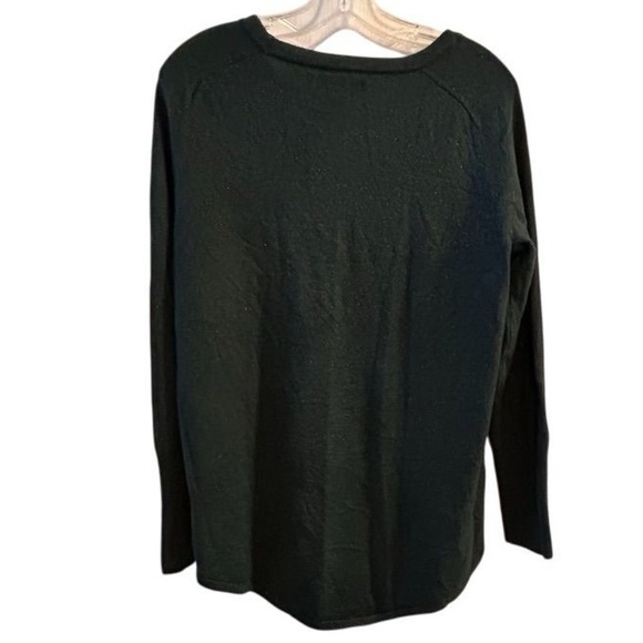 Apt. 9 Women's Medium metallic Green Pullover Sweater Long Sleeve Casual - Picture 4 of 7